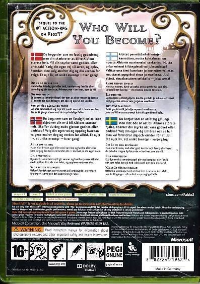 Fable II - XBOX 360 (B Grade) (Genbrug)